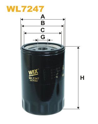 WIX FILTERS Öljynsuodatin WL7247